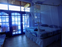 Blue room sleeping area